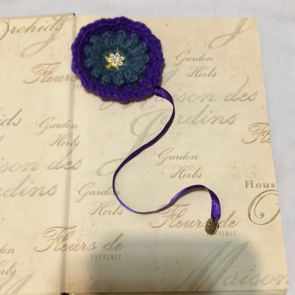 flower bookmark Handmade crochet